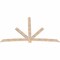 Ekena Millwork Alberta Smooth Timber Gable Bracket, Douglas Fir, 108"W x 68"H x 1 1/2"D x 5 1/2"F, 15/12 Pitch GBW108X68X0206ALB00SDF - alternate 3